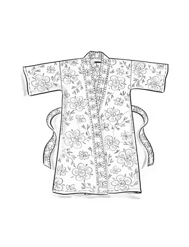 “Petals” kimono in organic cotton - rnn
