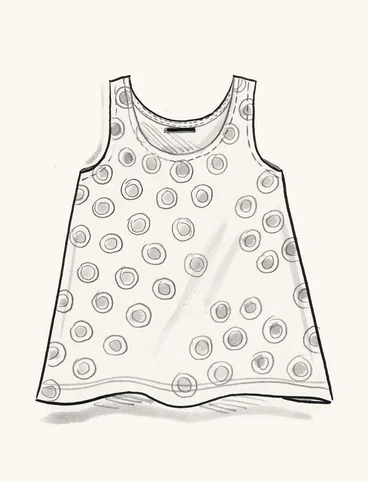 “Singö” organic cotton/modal jersey tank top - svart