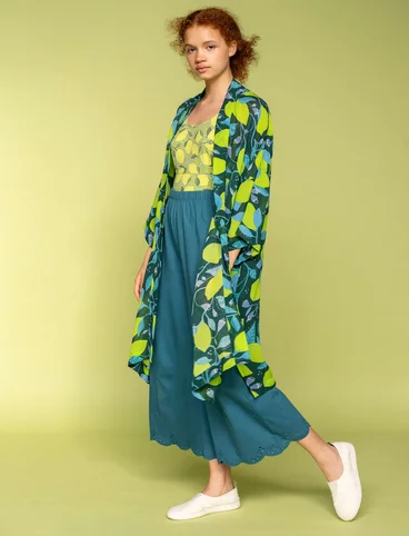 Kimono tissé « Limone » en viscose - buteljgrn