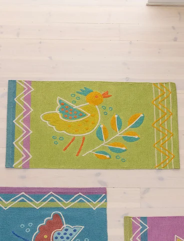 “Happy” tiny rug in organic cotton - kiwi0SL0