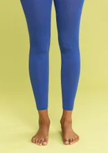 Solid-colored leggings in recycled nylon - lupine