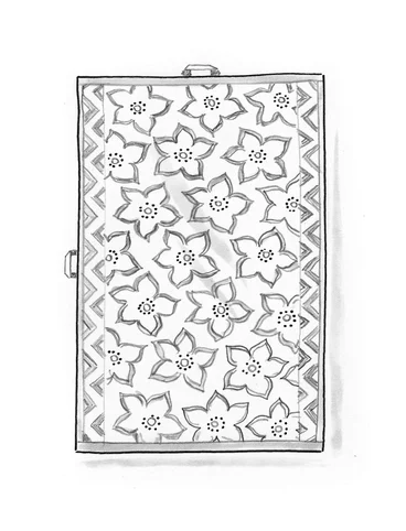 Handdoek "Stars" van biologisch katoen - kalksten