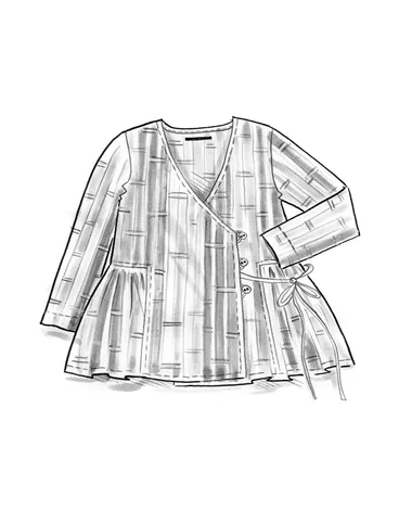 “Himalaya” blouse in organic cotton - opalgrn
