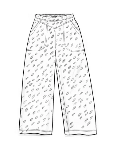 “Arholma” organic cotton/modal jersey trousers - aquagrn