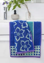 “Flow” guest towel in organic cotton 2-pack - briljantbl