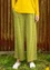 “Arholma” organic cotton/modal jersey trousers (asparagus XS)