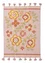 “Petals” kilim rug in organic cotton (ash pink One Size)