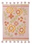 “Petals” kilim rug in organic cotton (ash pink One Size)