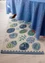 “Nest” hallway runner in organic cotton (flax blue One Size)