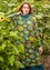 Tricot jurk "Sunflower" van lyocell/elastaan (mosgroen S)