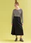 “Billie” jersey skirt in organic cotton/modal (black M)