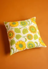 Kissenhülle �„Sunflower“ aus Bio-Baumwolle/Leinen - ljus0SP0sand
