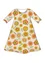 “Sunflower” jersey dress in lyocell/spandex (unbleached S)