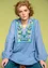 “Hilda” woven tunic in organic cotton (mild blue M)