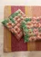 “Desert Bloom” seat cushion in organic cotton (dusty green One Size)