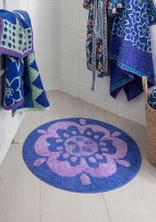 “Stars” organic cotton bath mat - briljantbl