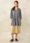 Woven organic cotton smock blouse (graphite M)