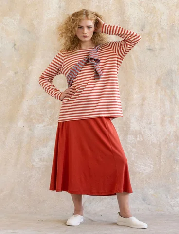 Organic cotton striped essential sweater - tegel0SL0oblekt