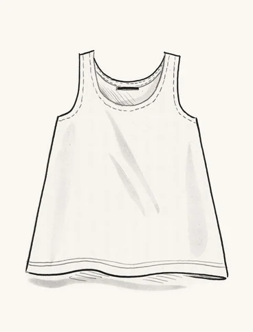 “Singö” organic cotton/modal jersey tank top - koppar