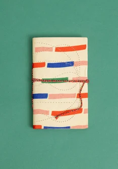 ��“Divya” fabric-covered paper notebook - ljus0SP0aprikos