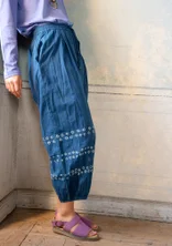 “Buij” organic cotton trousers - indigo