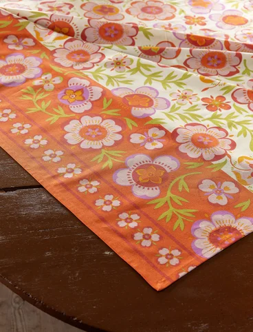 “Desert Bloom” tablecloth in organic cotton - ljus0SP0sand