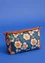 “Petals” toiletry bag in organic cotton (porcelain blue One Size)