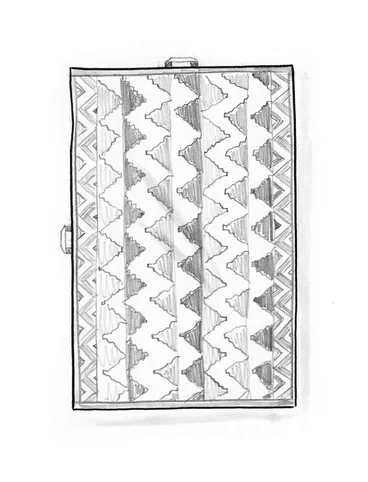 “Peaks” towel in organic cotton - ostron