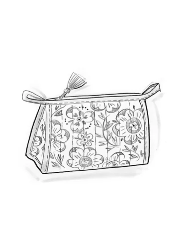 “Petals” makeup bag in organic cotton - kiwi0SL0