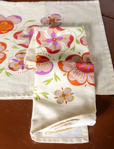 “Desert Bloom” kitchen towel in organic cotton - rnn