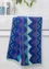 “Peaks” organic cotton towel (brilliant blue One Size)