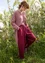 “Ottilia” woven organic cotton trousers (grape M)