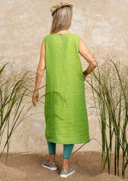 Mouwloze jurk pea green