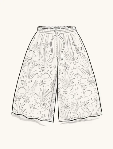 “Iris” woven pants in organic cotton - mrk0SP0ametist