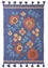 “Petals” kilim rug in organic cotton (bluebell One Size)
