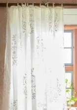 “Desert Bloom” organic cotton long curtain - vit