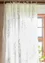 “Desert Bloom” long curtain in organic cotton (white One Size)