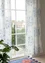 “Desert Bloom” long curtain in organic cotton (bluebell One Size)