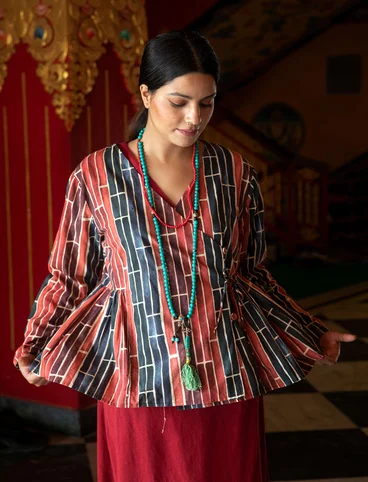 “Himalaya” organic cotton blouse - opalgrn