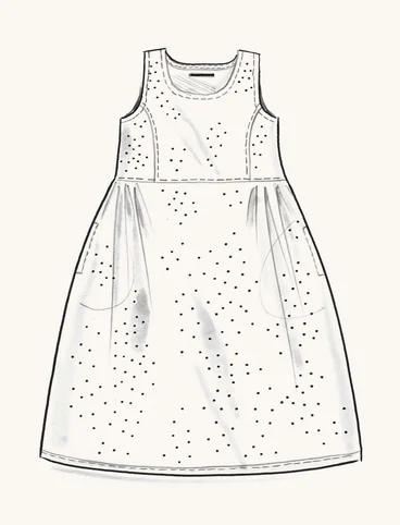 Geweven jurk "Shimla" van biologisch katoen/linnen - koppar0SL0mnstrad