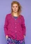 “Luisa” linen/recycled cotton pointelle cardigan (pink orchid S)