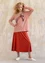 “Billie” jersey skirt in organic cotton/modal (copper M)