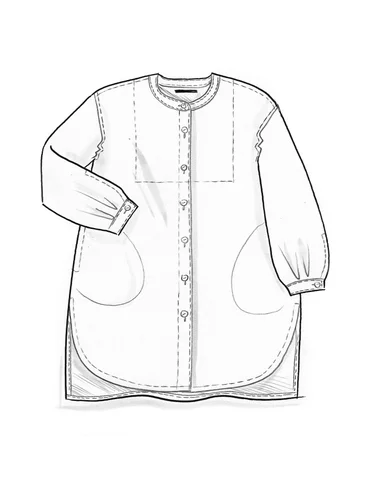“Ella” woven shirt in organic cotton - masala