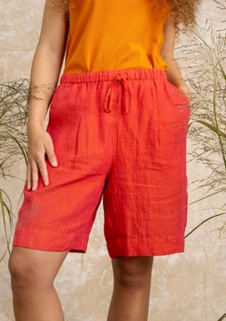 Linen shorts radish
