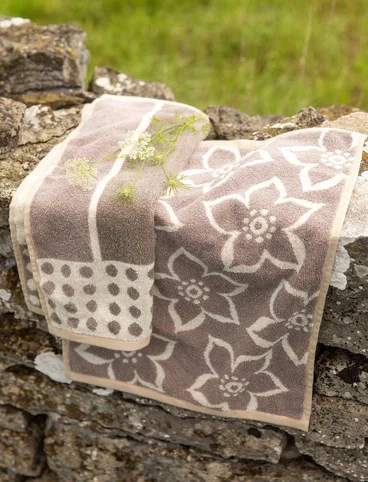 “Flow” guest towel in organic cotton 2-pack - kalksten