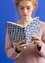 “Runa” fabric-covered paper notebook (klein blue One Size)