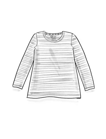Essential striped sweater in organic cotton - svart0SL0oblekt