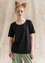 “Jane�” organic cotton/elastane t-shirt (black XL)