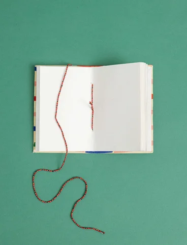 “Divya” fabric-covered notebook - ljus0SP0aprikos