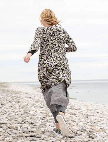 Tricot jurk "Strandäng" van lyocell/elastaan - svart